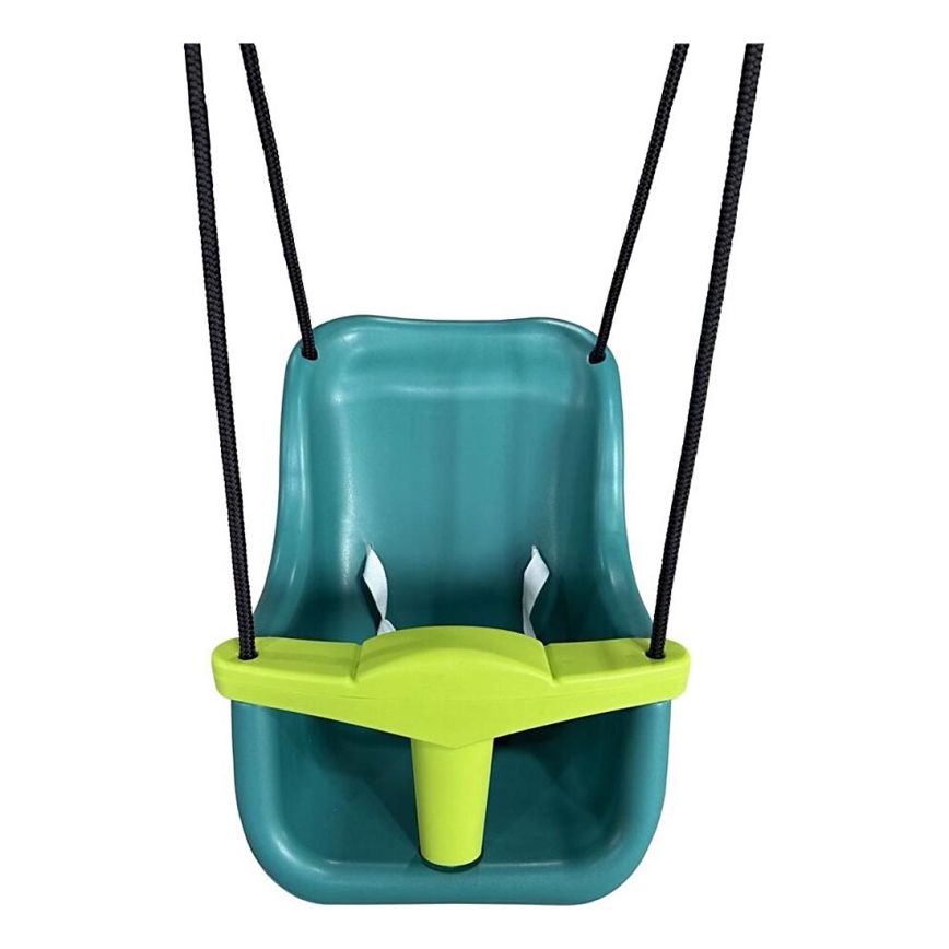 2Kids Toys - Dětská plastová houpačka tyrkysová/zelená