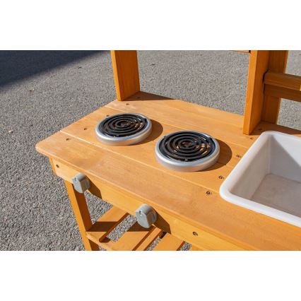 2Kids Toys - Dřevěná zahradní kuchyňka s dřezem