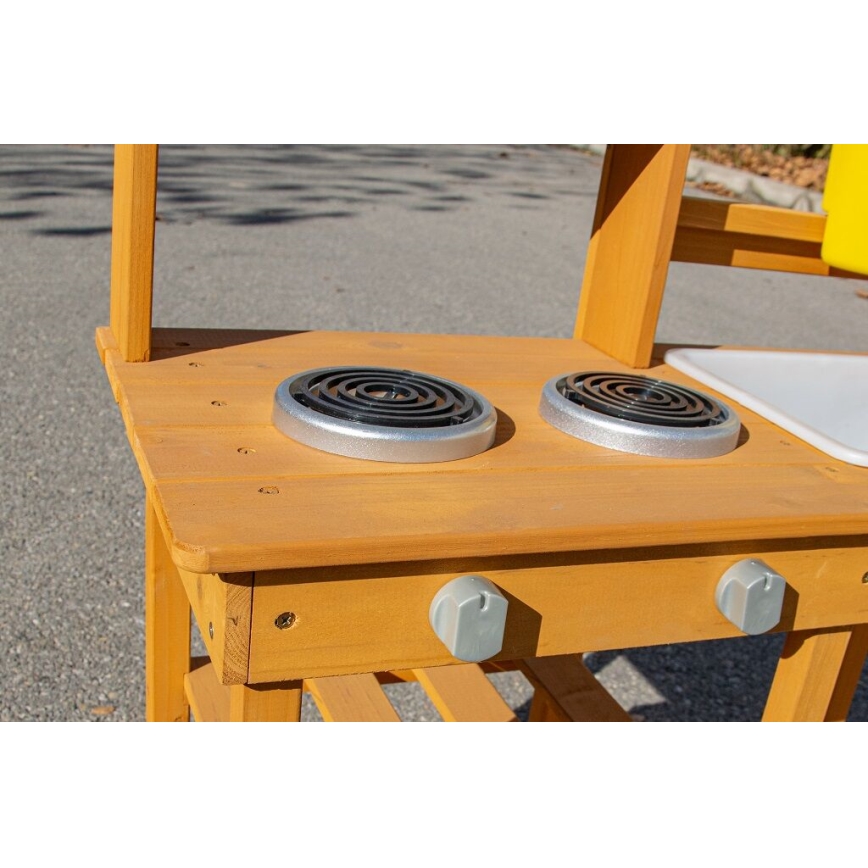 2Kids Toys - Dřevěná zahradní kuchyňka s dřezem