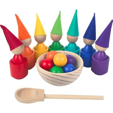 2Kids Toys - Duhové panenky s míčky 7 barev