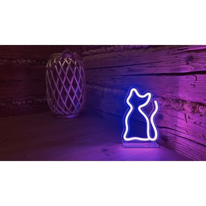 2Kids Toys - LED Neonová stolní dekorace LED/5W/USB kočka