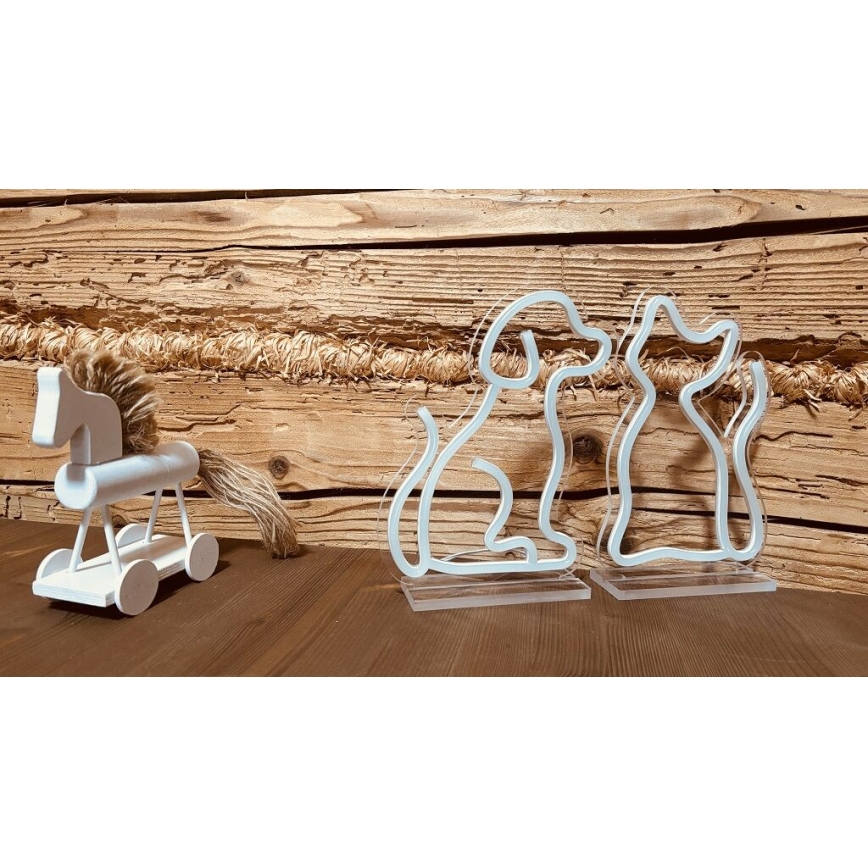 2Kids Toys - LED Neonová stolní dekorace LED/5W/USB kočka