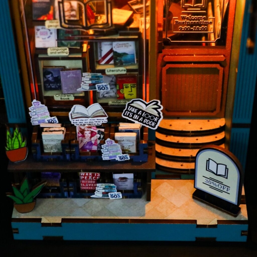 2Kids Toys - LED Zarážka na knihy Knihkupectví duše 2xAAA