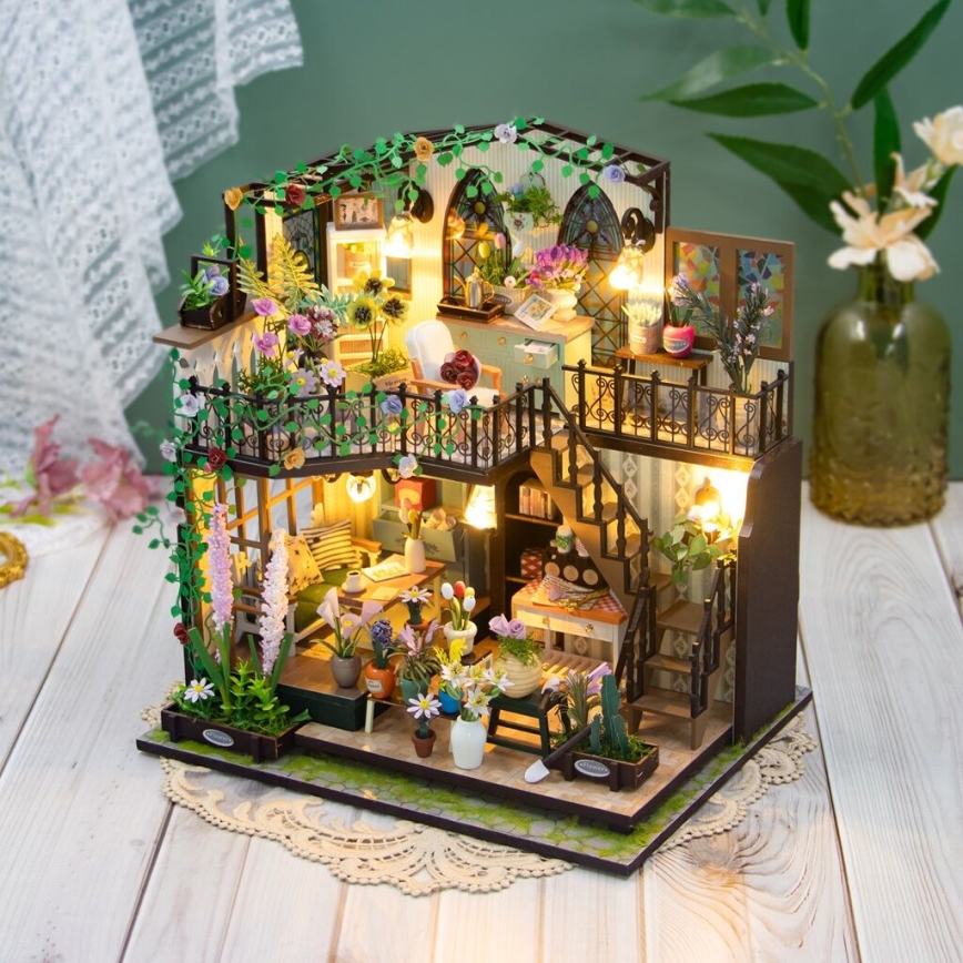 2Kids Toys - Miniatura domečku Darcyin květinový dům 2xAAA