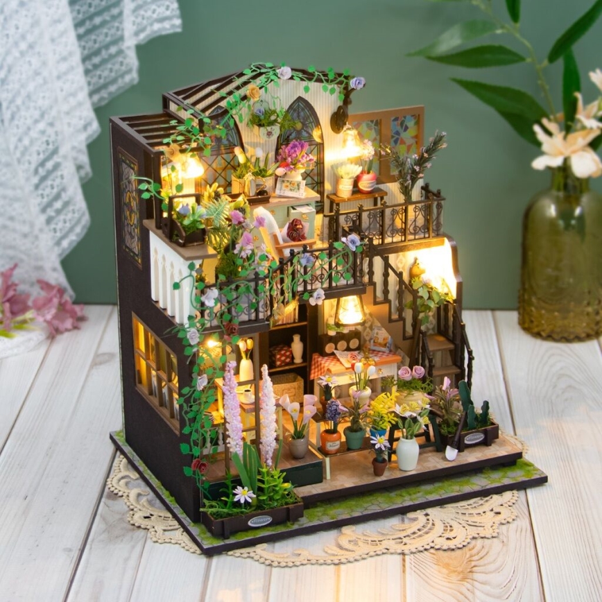 2Kids Toys - Miniatura domečku Darcyin květinový dům 2xAAA