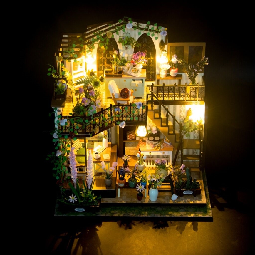 2Kids Toys - Miniatura domečku Darcyin květinový dům 2xAAA
