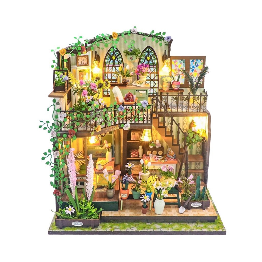 2Kids Toys - Miniatura domečku Darcyin květinový dům 2xAAA