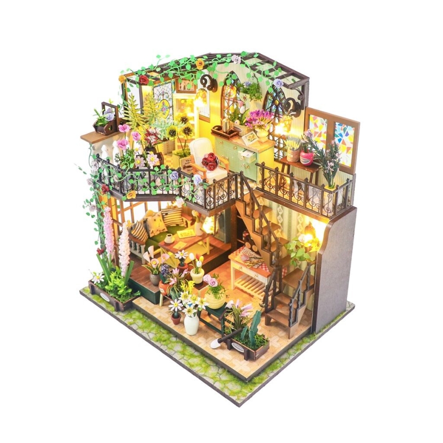 2Kids Toys - Miniatura domečku Darcyin květinový dům 2xAAA
