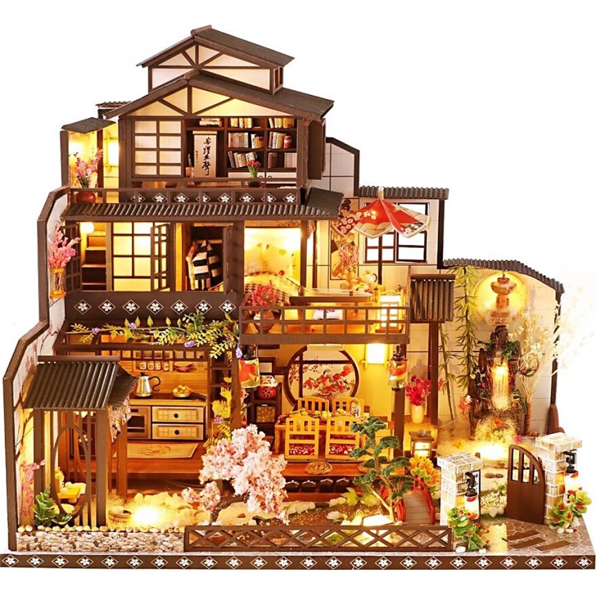 2Kids Toys - Miniatura domečku Honosná sakurová vila 2xAAA