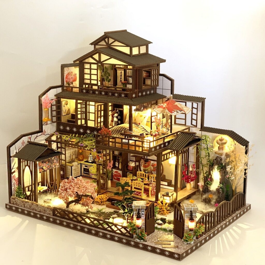2Kids Toys - Miniatura domečku Honosná sakurová vila 2xAAA