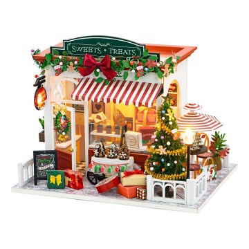 2Kids Toys - Miniatura domečku Vánoční cukrárna 2xAAA