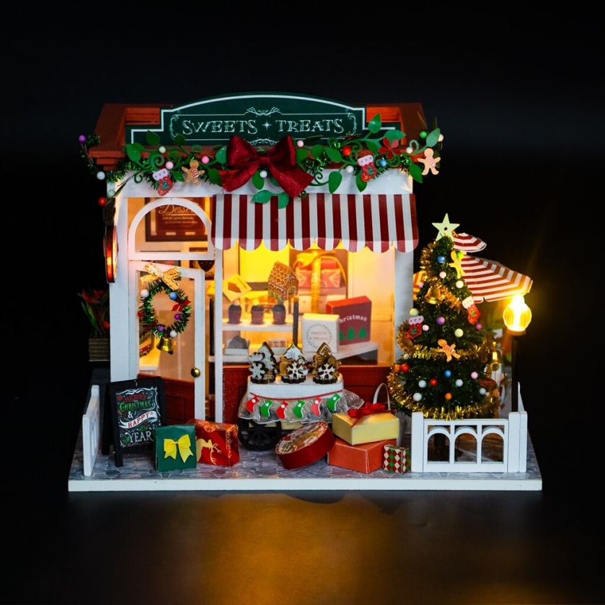 2Kids Toys - Miniatura domečku Vánoční cukrárna 2xAAA