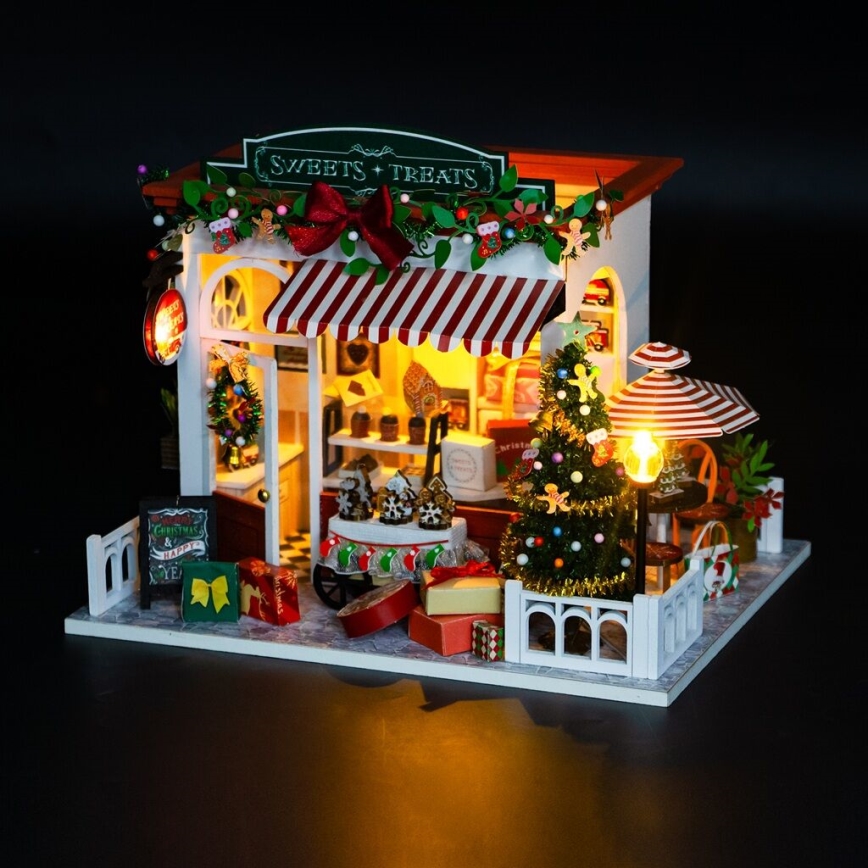 2Kids Toys - Miniatura domečku Vánoční cukrárna 2xAAA