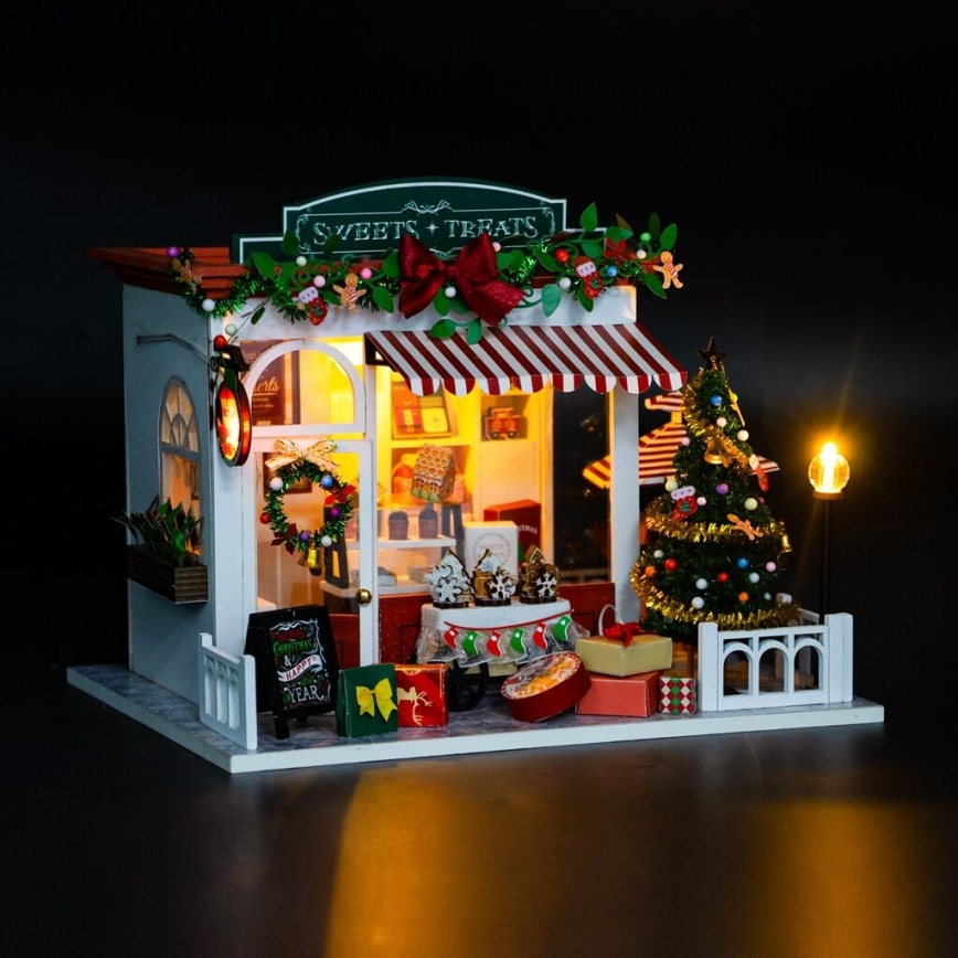 2Kids Toys - Miniatura domečku Vánoční cukrárna 2xAAA
