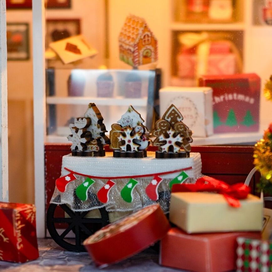 2Kids Toys - Miniatura domečku Vánoční cukrárna 2xAAA