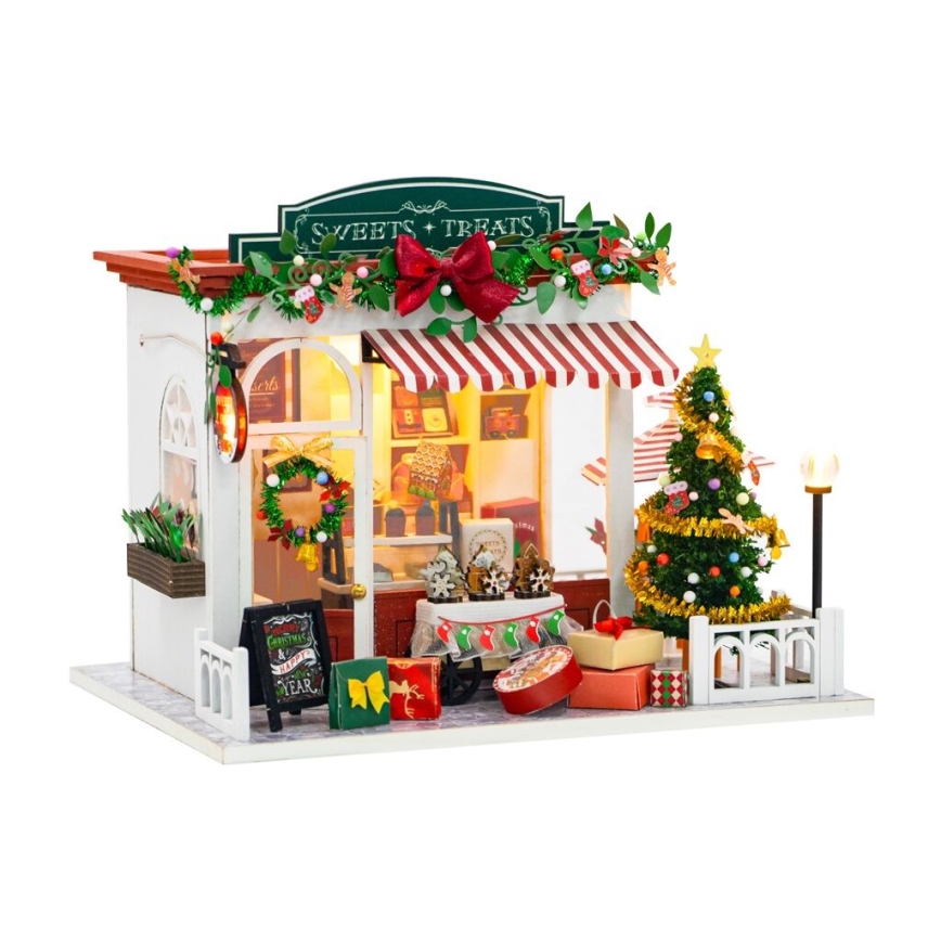 2Kids Toys - Miniatura domečku Vánoční cukrárna 2xAAA