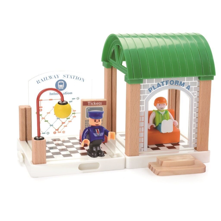 2Kids Toys - Vláčkodráha Město a Vesnice 200 dílů