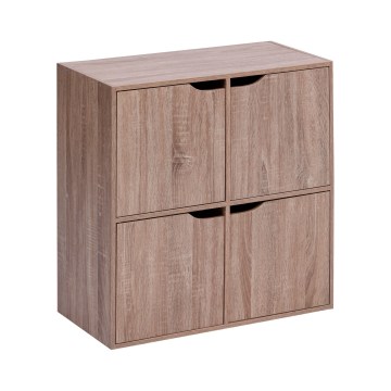 5five - Komoda TIDY 68x68x32 cm hnědá