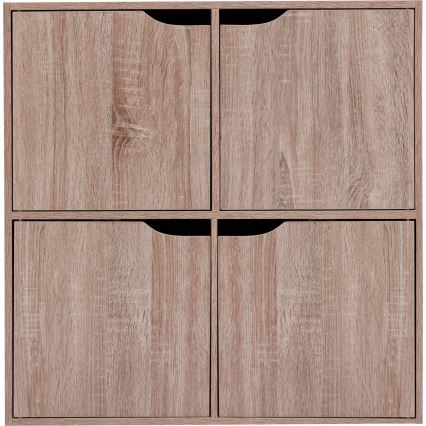 5five - Komoda TIDY 68x68x32 cm hnědá