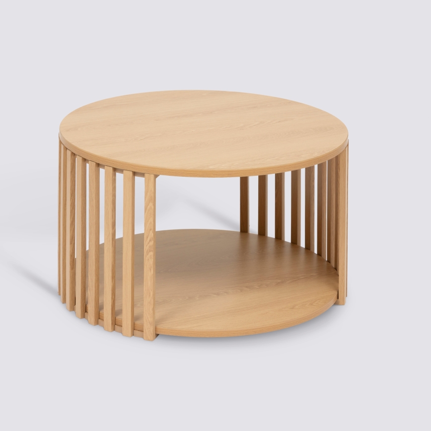 5five - Konferenční stolek VINKY pr. 60 cm hnědá