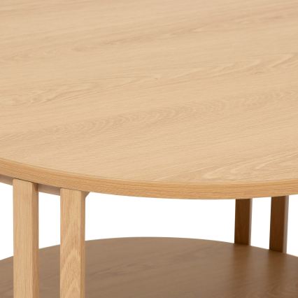 5five - Konferenční stolek VINKY pr. 60 cm hnědá