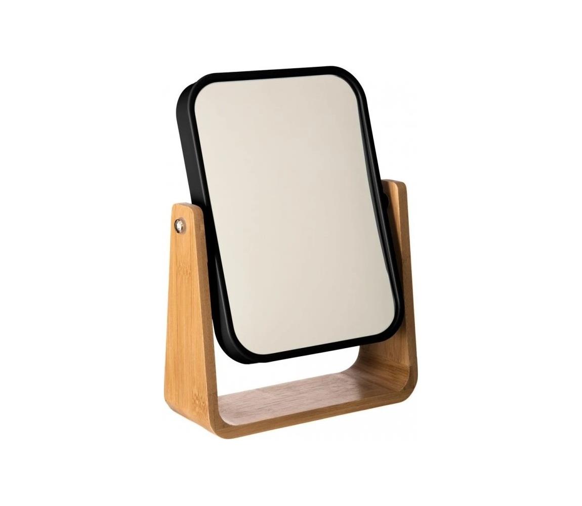 5five - Kosmetické zrcátko NATUREO 21,8x16 cm bambus/černá 140751N