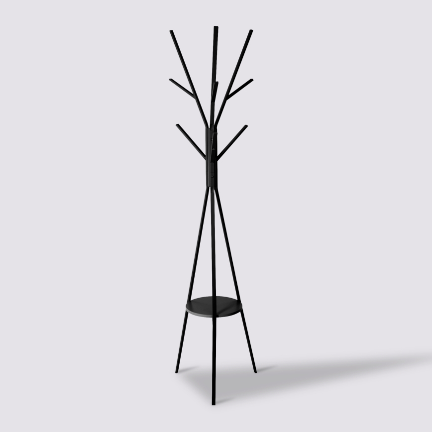 5five - Stojanový věšák TASO 180x44 cm černá