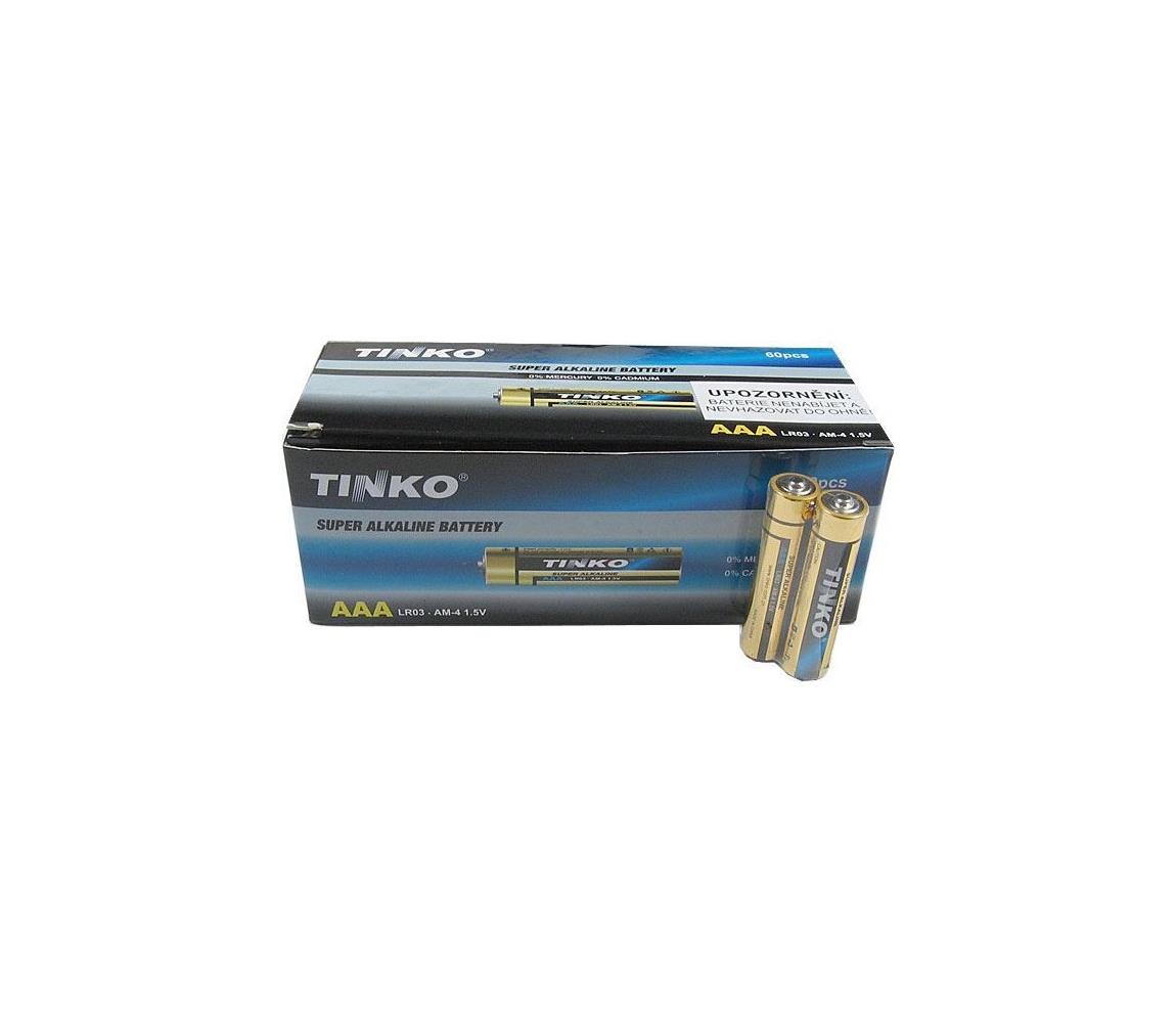  60 ks Alkalická baterie TINKO AAA 1,5V 