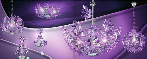 Dekorativní osvětlení Globo Purple