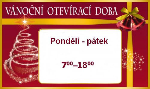 Vánoční otevírací doba e-shopu svet-svitidel.cz