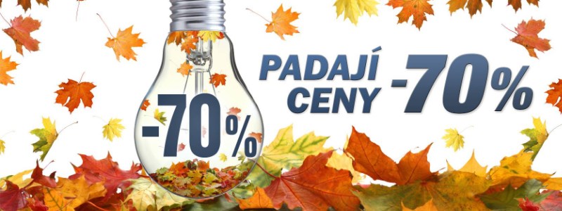 70% padání cen