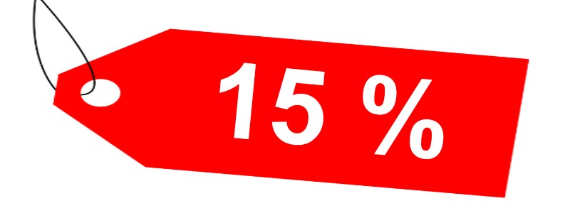 Sleva až 15 %