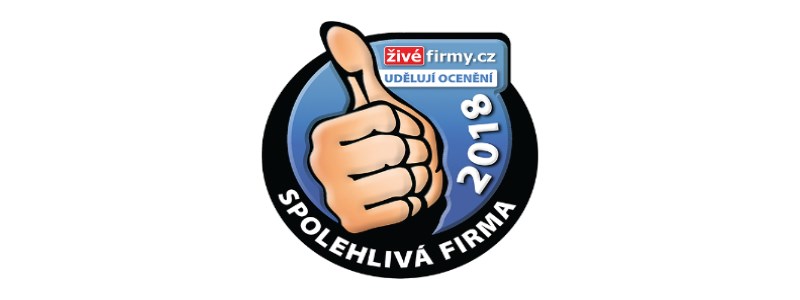 Získali jsme titul spolehlivá firma