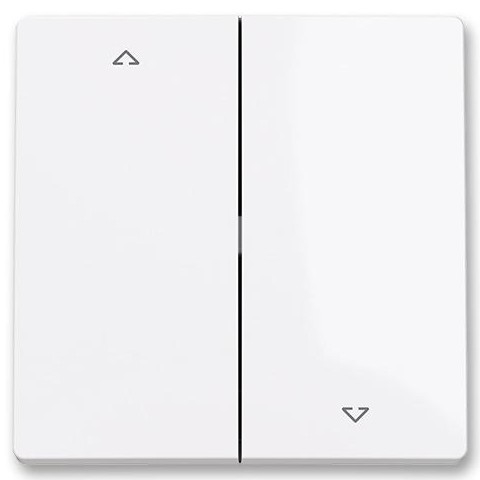 ABB 3559T-A00662 500 - Kryt žaluziového spínače dělený ZONI bílá