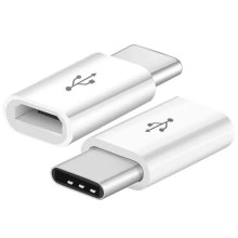 Adaptér Micro USB na USB-C bílá