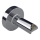 Adaptér pro skryté připojení elektrických sušáků do zdi 6,4x6,4 cm stříbrná