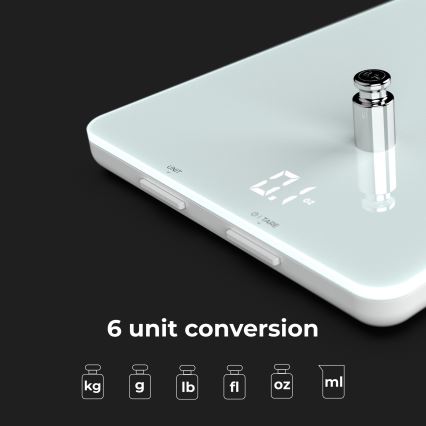 AENO - Chytrá kuchyňská váha 3xAAA Bluetooth