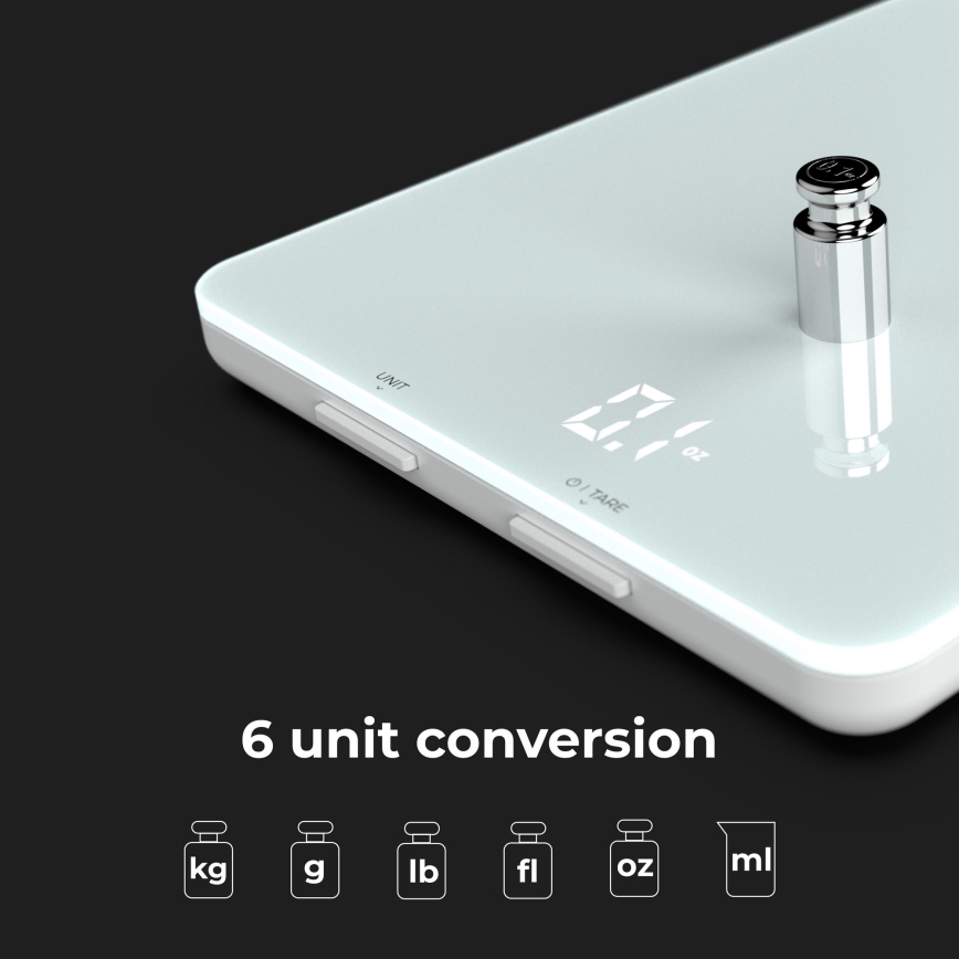 AENO - Chytrá kuchyňská váha 3xAAA Bluetooth