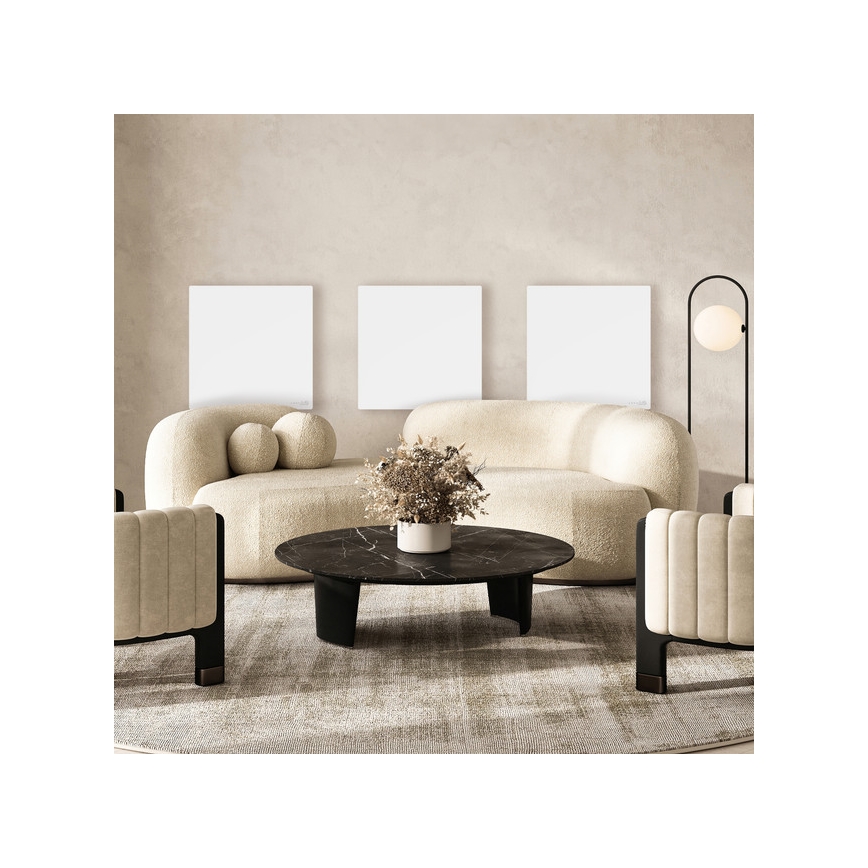 AENO - Chytrý elektrický infrapanel 500W časovač/termostat Wi-Fi bílá