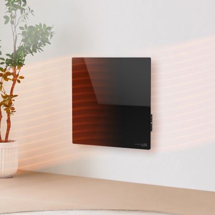 AENO - Chytrý elektrický infrapanel 500W časovač/termostat Wi-Fi černá