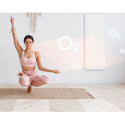 AENO - Chytrý elektrický infrapanel 700W časovač/termostat IP44 Wi-fi bílá