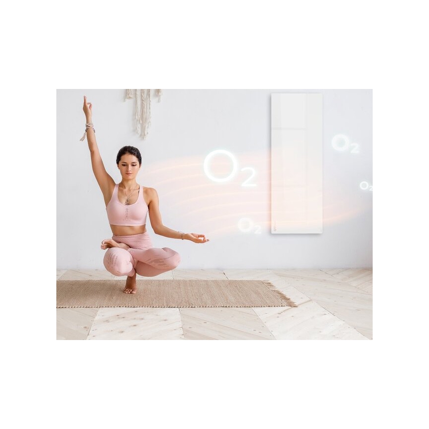 AENO - Chytrý elektrický infrapanel 700W časovač/termostat IP44 Wi-fi bílá