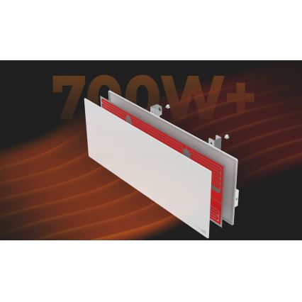 AENO - Chytrý elektrický infrapanel 700W časovač/termostat IP44 Wi-fi bílá
