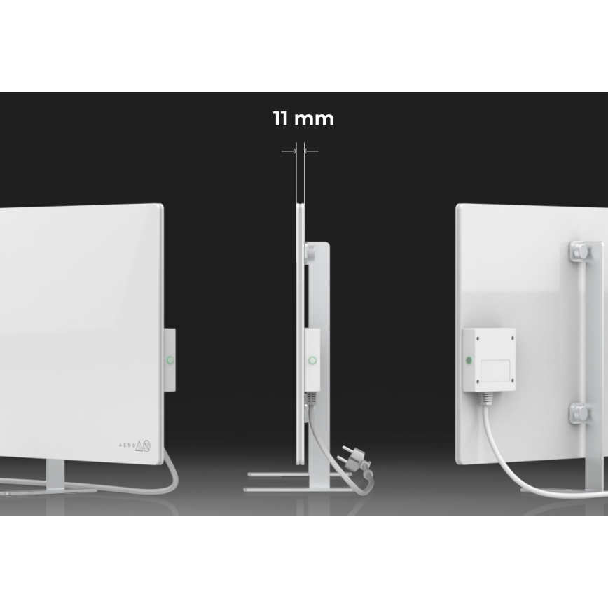 AENO - Chytrý elektrický infrapanel 700W časovač/termostat IP44 Wi-fi bílá