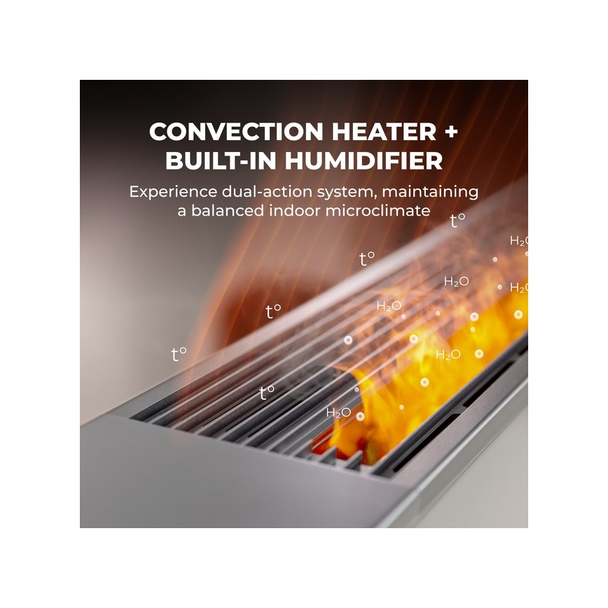 AENO - Chytrý elektrický přímotop/konketor 1000/2000W bílá