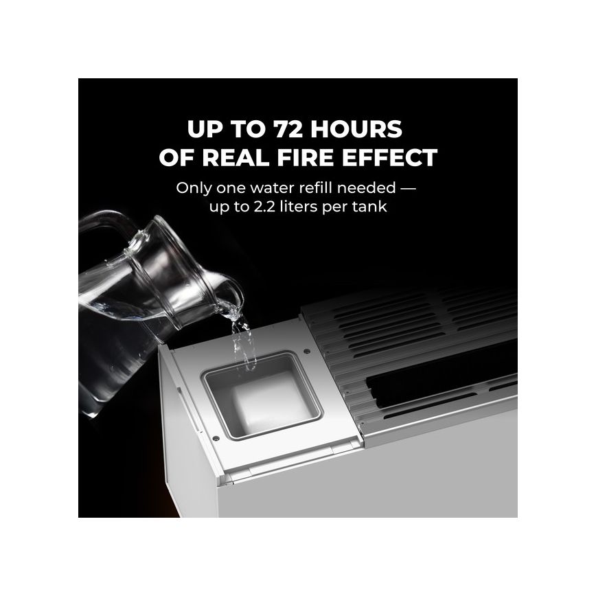 AENO - Chytrý elektrický přímotop/konketor 1000/2000W bílá