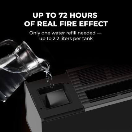 AENO - Chytrý elektrický přímotop/konketor 1000/2000W černá