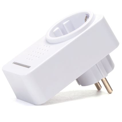 Aigostar - Bezdrátový zvonek do zásuvky 1Z 230V IPX4 bílá