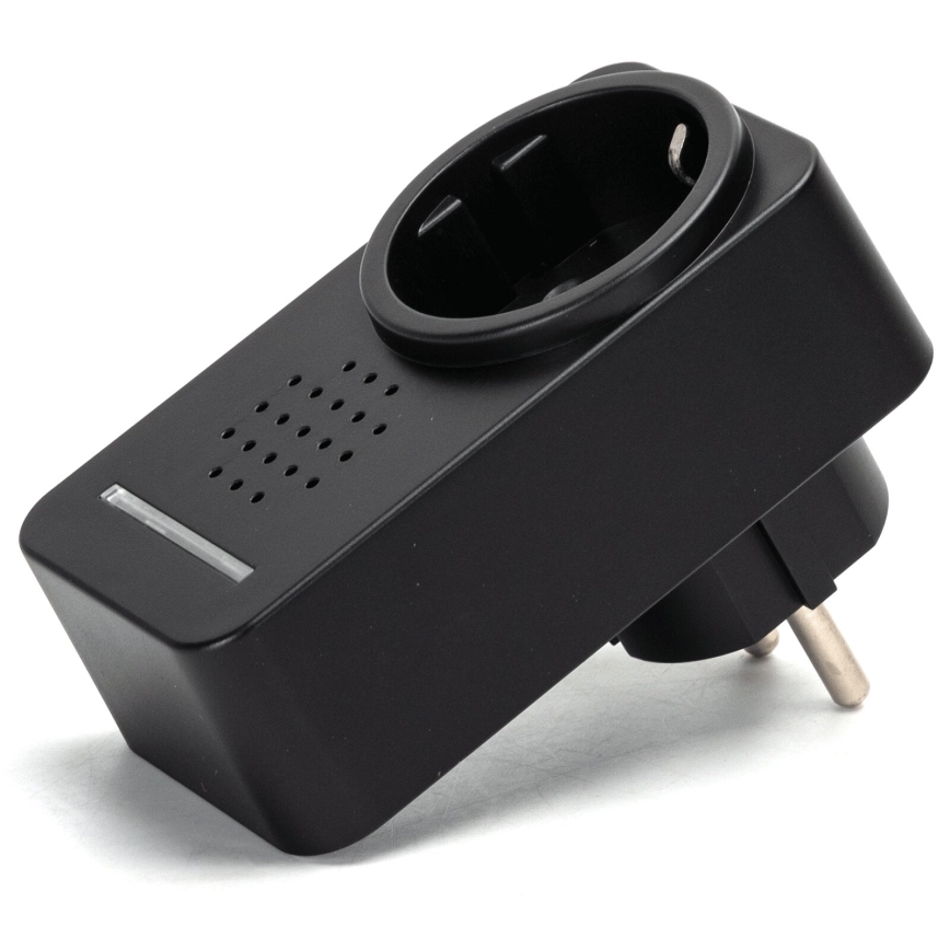 Aigostar - Bezdrátový zvonek do zásuvky 1Z 230V IPX4 černá