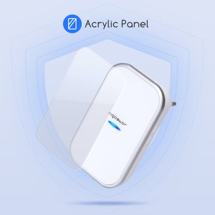 Aigostar - Bezdrátový zvonek do zásuvky 230V/12V IP44 bílá
